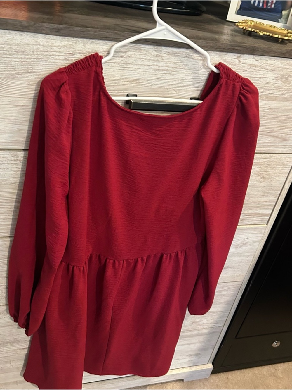 Dokotoo red smocked babydoll mini dress - Picture 7 of 7